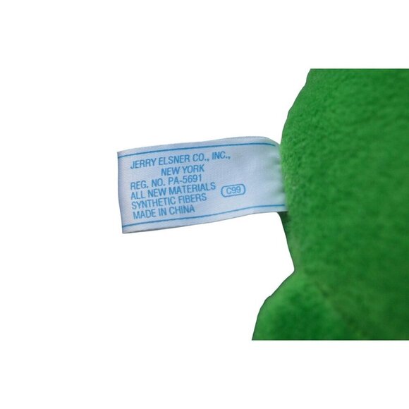 Vintage 1990s Jerry Pets Kiss Me I'm A Prince Green Frog Plush Toy Gift - Picture 4 of 5